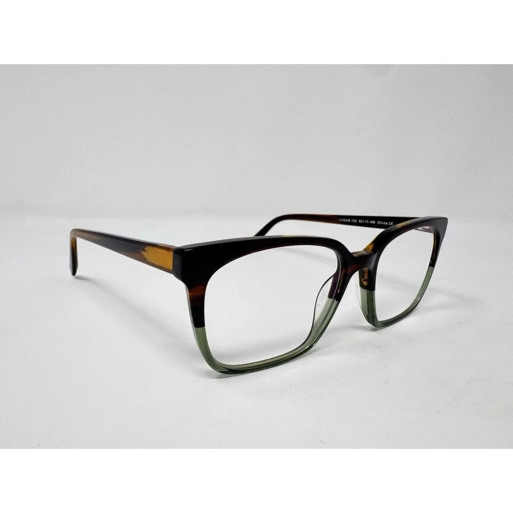 Warby Parker Hughes M 723 Eyeglass Frames Only 52-17-140 Brown Green
